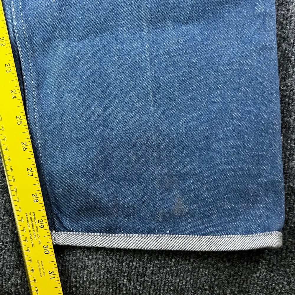 Levi's 501XX‎ Original Fit Blue Jeans Button Fly Mens Measures Size 42x30 Baggy